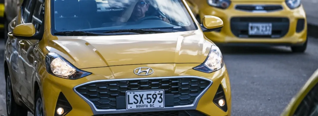 Puntos de concentración del paro de taxistas. / Foto: AFP.