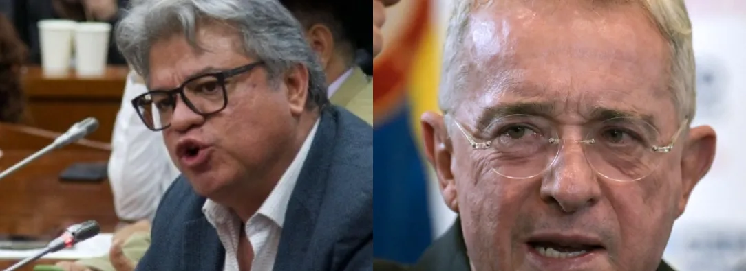El reto del senador Wilson Arias a Álvaro Uribe Vélez. / Fotos: Instagram Wilson Arias y AFP.