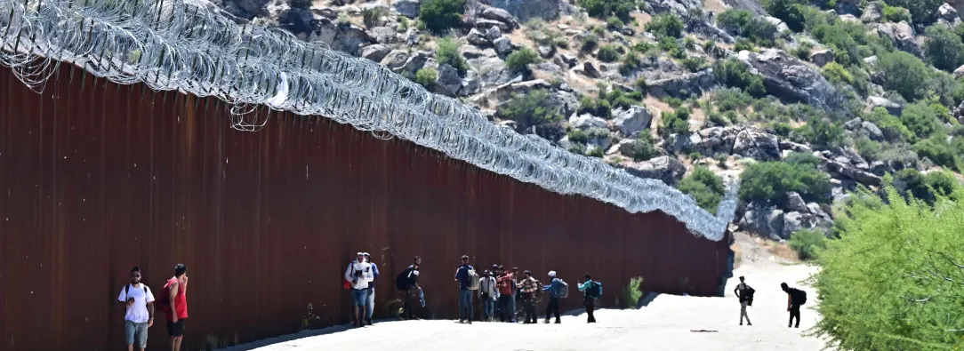 Frontera de Estados Unidos con México, lugar donde ingresa el mayor flujo de colombianos ilegales a EE.UU.