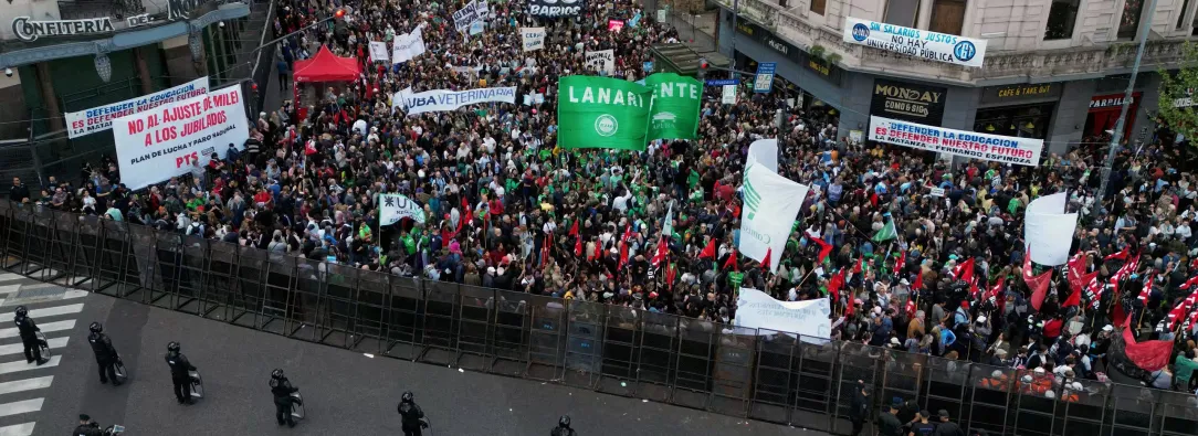 Marcha universitaria en Argentina