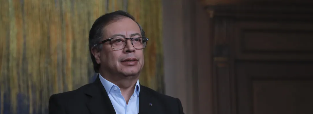 Presidente Gustavo Petro en la Casa de Nariño.