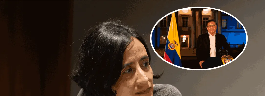 Ministra de Ambiente, Susana Muhamad, y presidente Gustavo Petro.