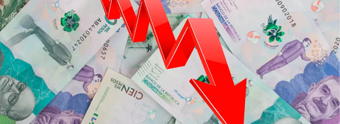 Dinero colombiano representando inflación a la baja, tras último informe del DANE