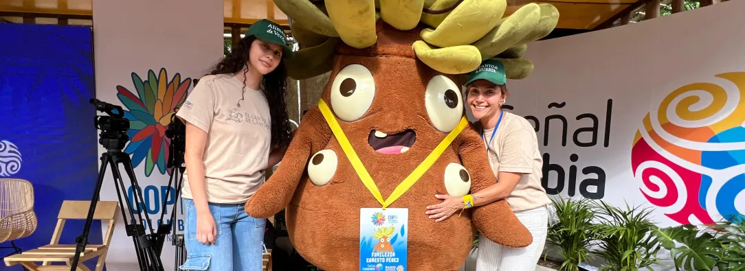 Frailejón Ernesto Pérez brilla en la COP16: mensaje de alegría y cuidado del planeta