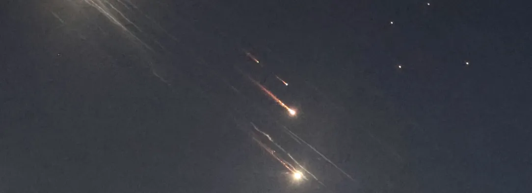 Ataques de Irán a Israel. / Foto: AFP.