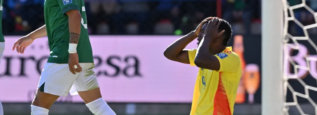 Perdió Colombia contra Bolivia. / Foto: AFP.