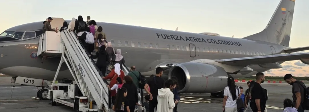 Llegó el vuelo de repatriación desde el Líbano a Colombia. / Foto: X FuerzaAereaCol