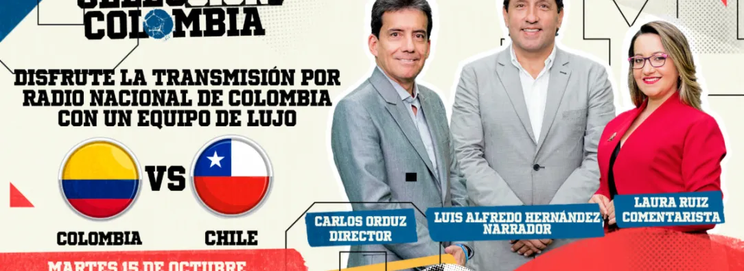 Radio Nacional de Colombia transmitirá partido Colombia vs. Chile