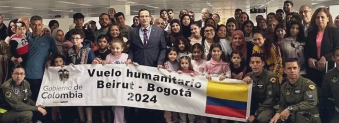Repatriación de colombianos en el Líbano. / Foto: X Gustavo Petro.