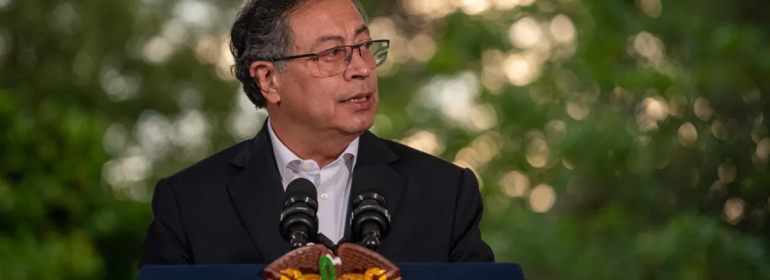 Presidente Petro hablando sobre la inhabilidad de ÁLvaro Leyyva por parte de Margarita Cabello