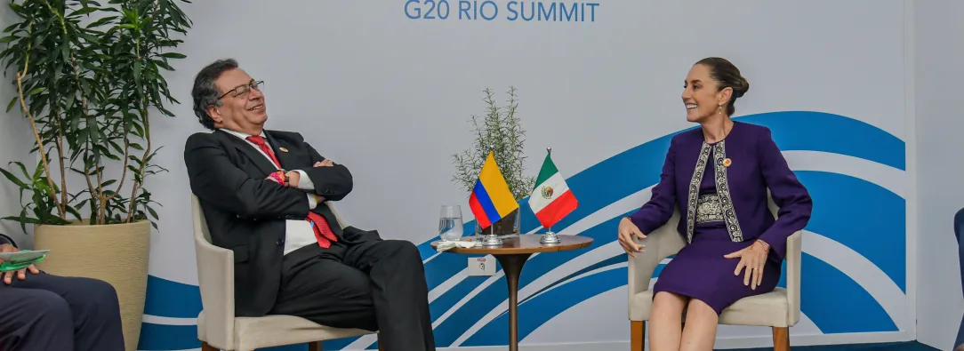 Claudia Y Petro en cumbre g20