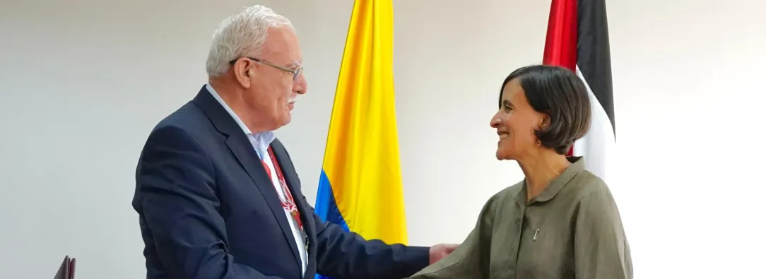 Susana Muhamad y  Riad Malki