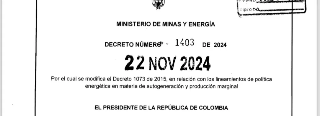olombia impulsa la autogeneración de energía con nuevas normativas