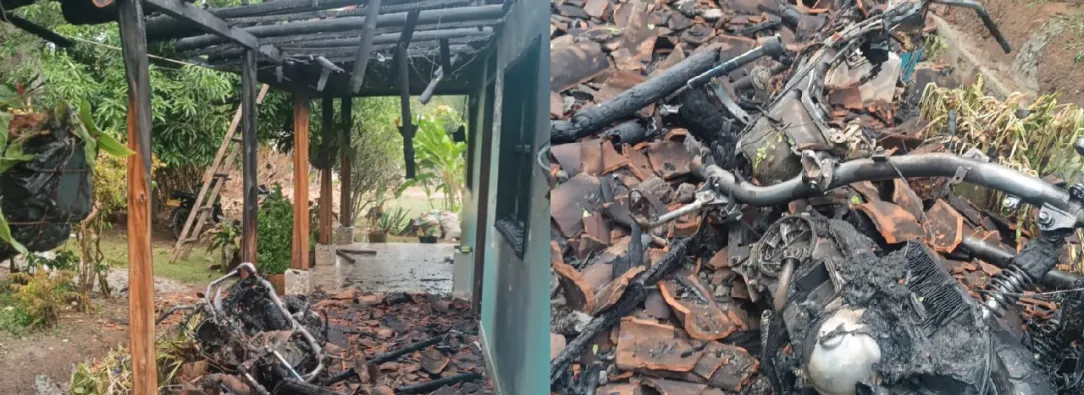 Incendian vivienda en el Resguardo de Huellas Caloto: denuncian atentado contra la familia