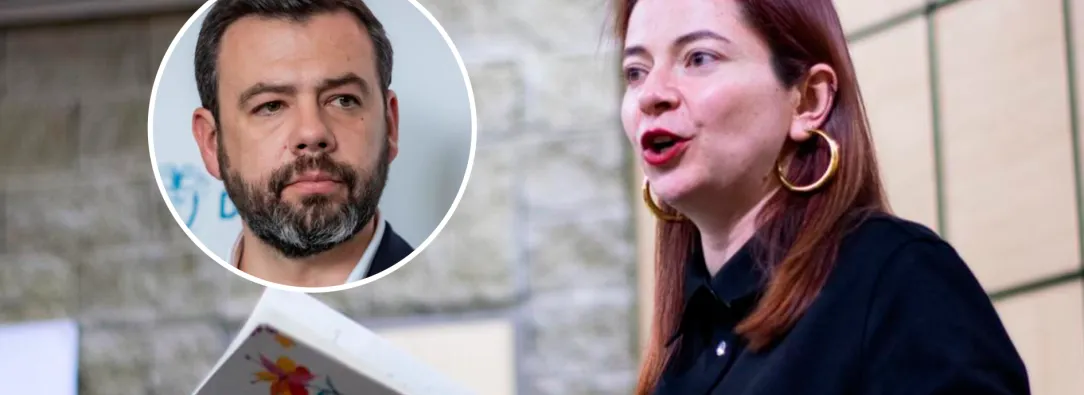 Heidy Sánchez y Carlos Fernando Galán