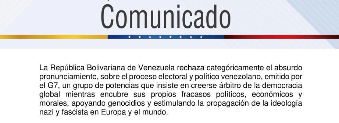 Comunicado de Venezuela