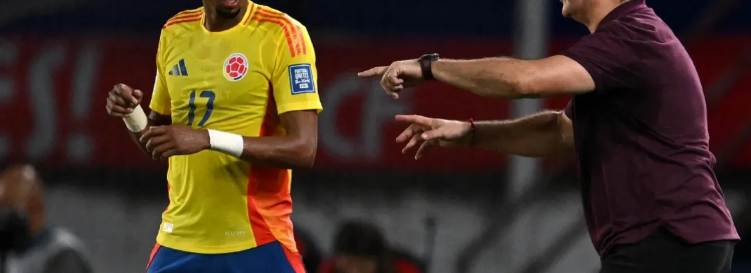 Colombia vs. Ecuador en Eliminatorias. / Foto: AFP.