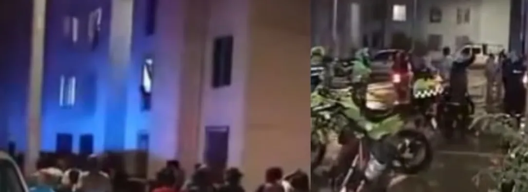 Tragedia en Jamundí: padre lanza a su hija desde un tercer piso y muere linchado