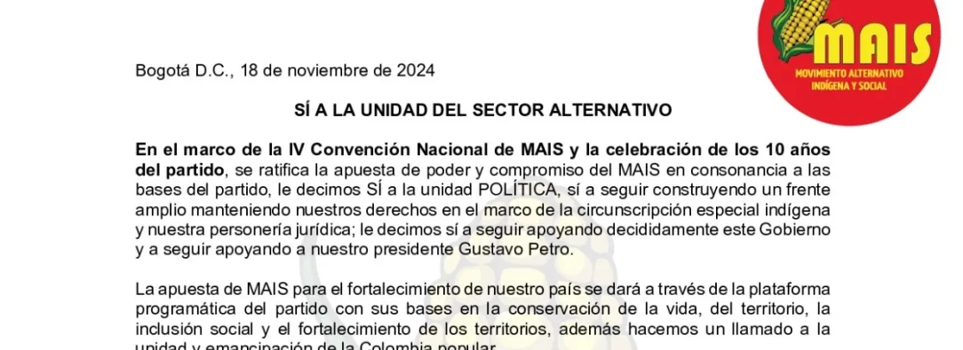 Martha Peralta Epieyú, candidata presidencial del MAIS para 2026