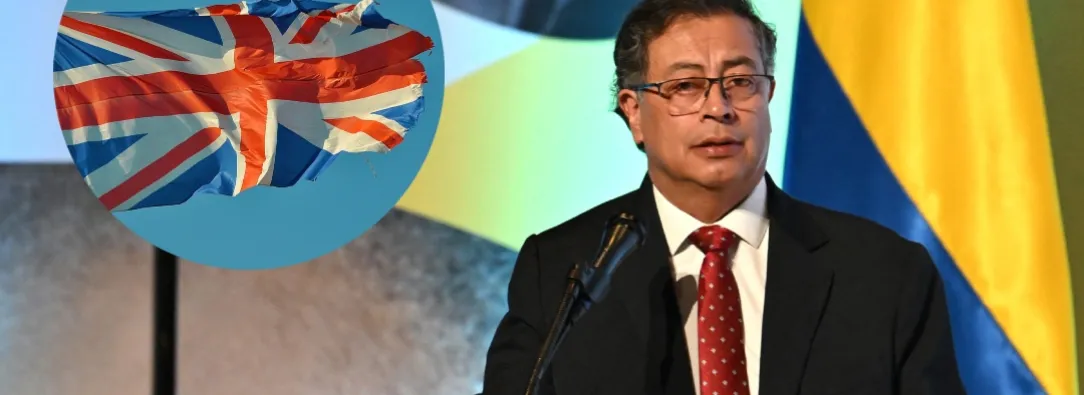 Anuncio de Petro sobre visas a Reino Unido. / Fotos: AFP y Pixabay.