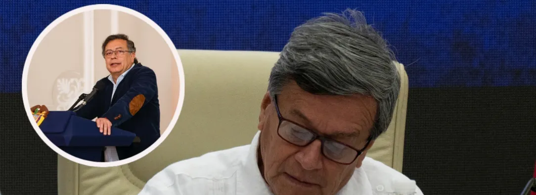 Petro sobre el cese al fuego con el ELN. / Foto: AFP y Presidencia e la República.