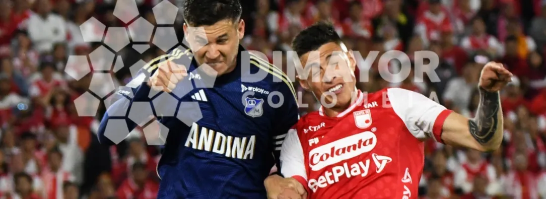 Radio Nacional con Santa Fe vs. Millonarios. / Foto: Dimayor.