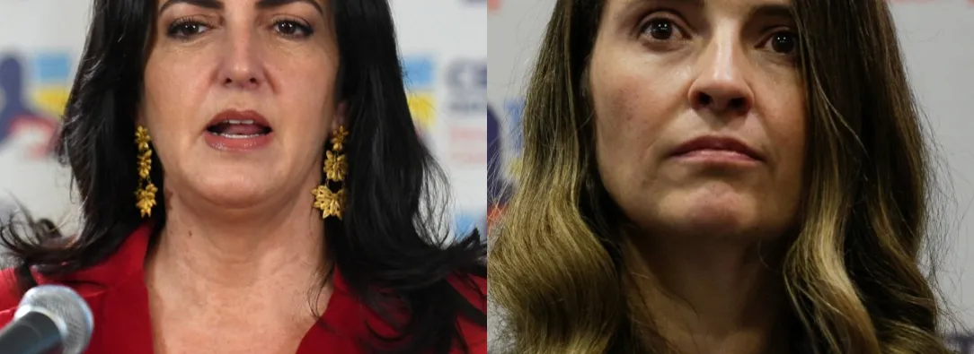 Senadoras María Fernanda Cabal y Paloma Valencia. / Fotos: AFP.