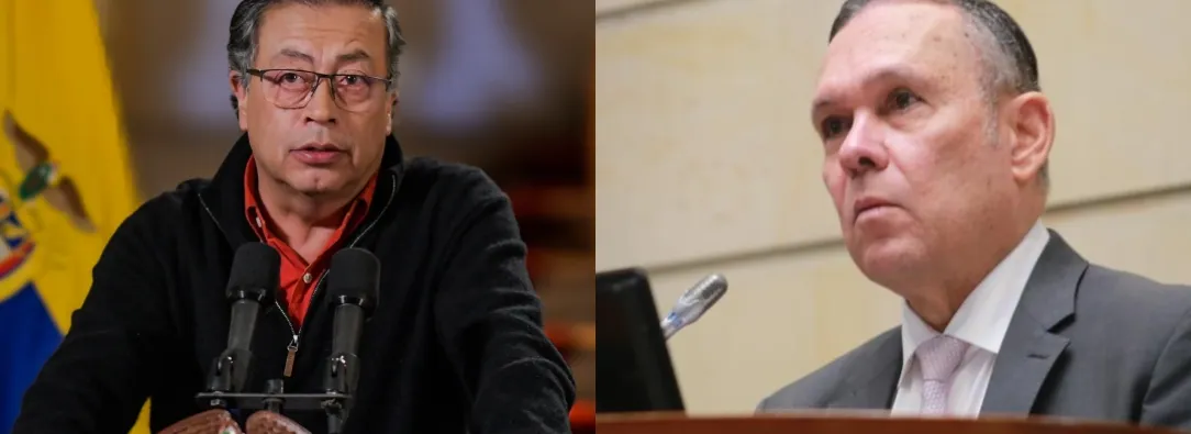 Efraín Cepeda y Presidente Petro. / Fotos: Senado y Presidencia.