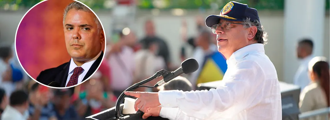 Presidente Petro e Iván Duque