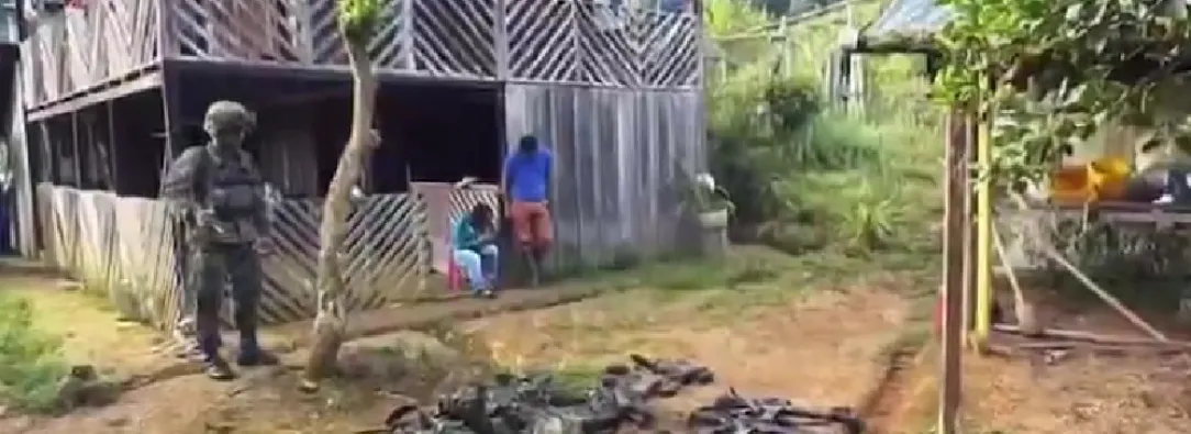 Capturados en Huila de la Segunda Marquetalia. / Foto: Captura de video.