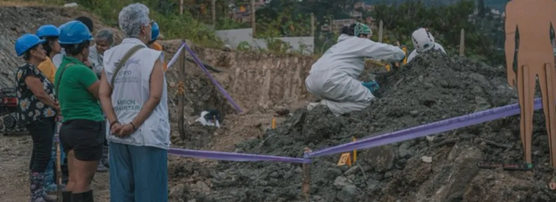 Hallan restos humanos en La Escombrera. / Foto: JEP.