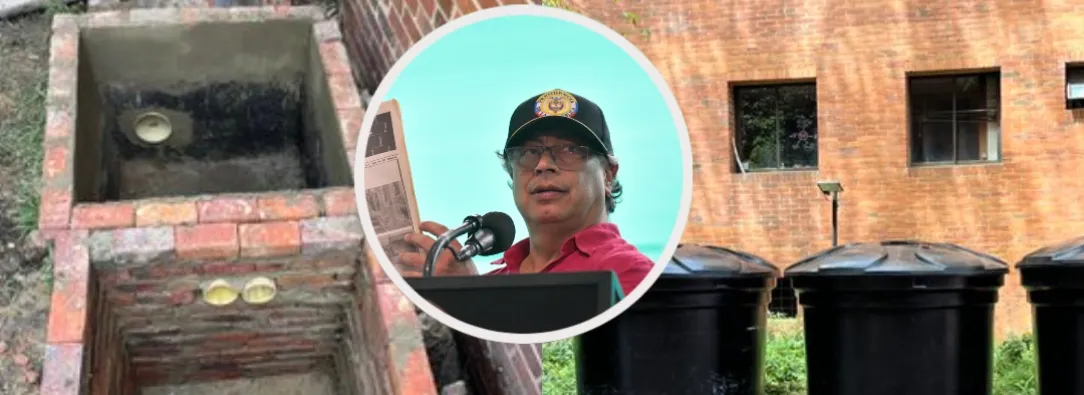 Petro sobre recolección de agua lluvia en Bogotá. / Fotos: X Diego Restrepo y Presidencia de la República.