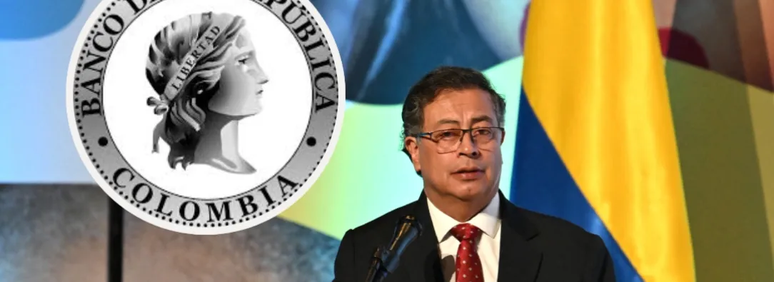 Petro contestó a reducción de la tasa de interés del Banrep. / Fotos: Presidencia y Banrep.