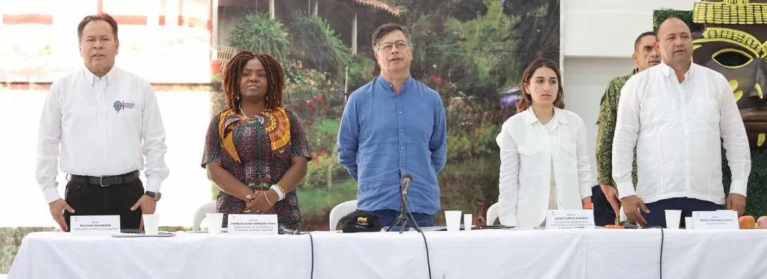 Presidente Petro llega a Ocaña para socializar decreto de conmoción interior ante crisis en el Catatumbo