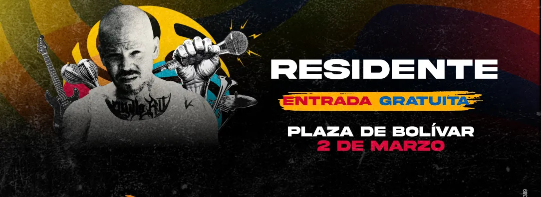 Residente regresa a la Plaza de Bolívar en un histórico "Concierto de la Esperanza" 