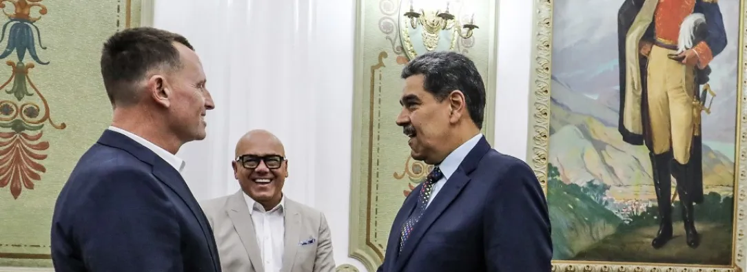 Nciolás Maduro recibió al enviado especial de Donald Trump en territorio venezolano