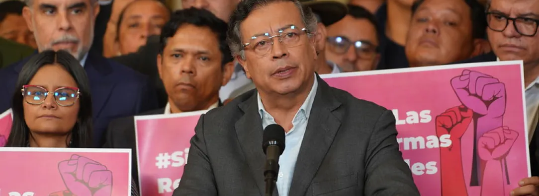 Presidente Gustavo Petro en la alocución del pasado 11 de marzo.