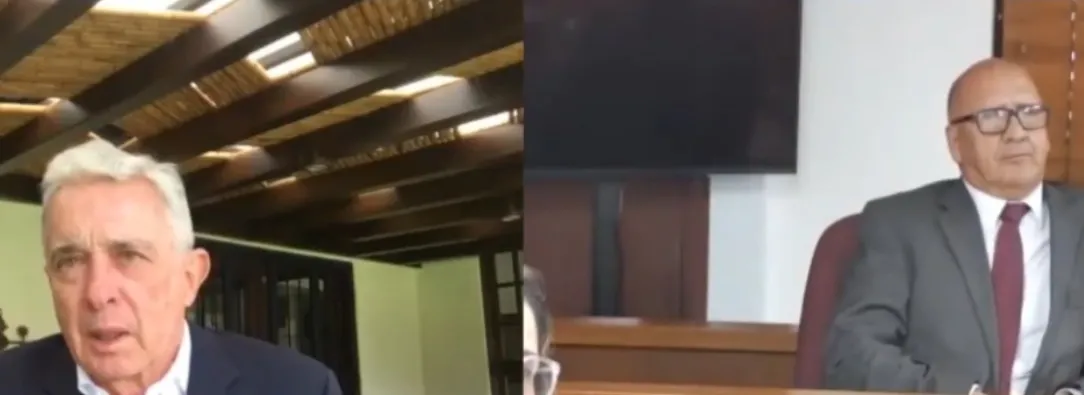 Juicio a Álvaro Uribe Vélez. / Foto: Pantallazo juicio. 