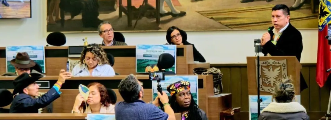 Constituyente por el agua en Bogotá. / Foto: Concejo de Bogotá.