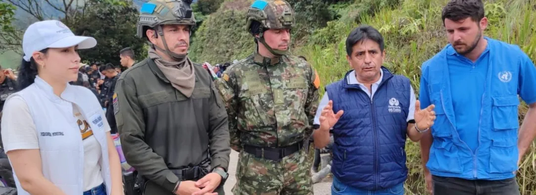 Petro sobre la liberación de 29 uniformados en el Cauca. / Foto: Defensoría.