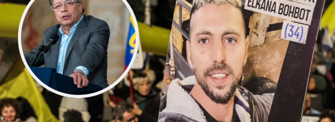 Petro pide liberación de Elkana, secuestrado por Hamas. / Foto: AFP.