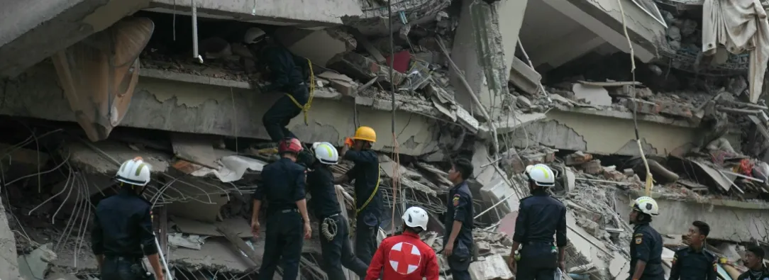 Terremoto en Birmania. / Foto: AFP.