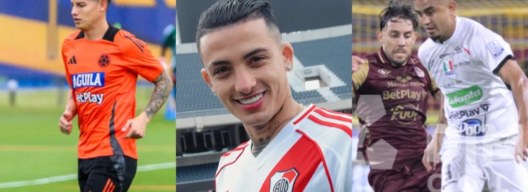 Panorama deportivo. / Fotos: FCF, River Plate y Dimayor.