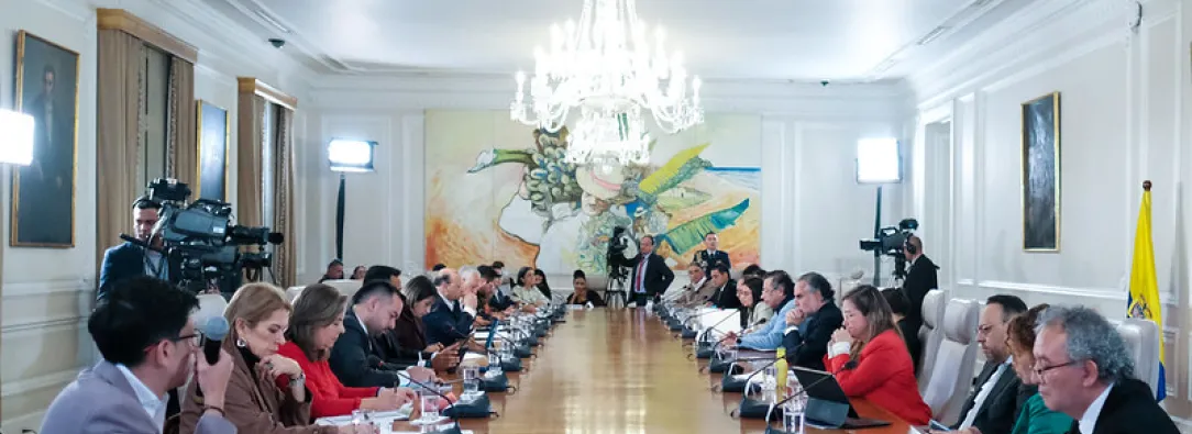 El ministro del interior Armando Benedetti, afirmó que "Una tutela no puede ir en contra de la Ley 182 de 1995". / Foto: Presidencia de la República.