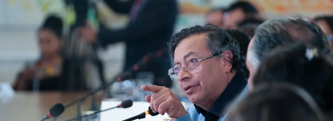 El presidente advirtió que la medida del gobierno estadounidense es un grave error. / Foto: Presidencia de la República.