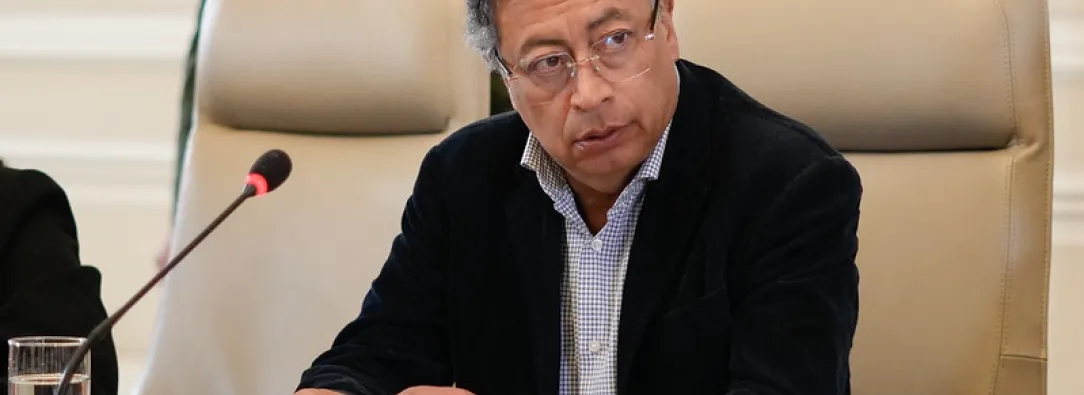 El presidente Petro hizo un llamado al gobierno ecuatoriano a entregar públicamente las actas de cada mesa para su verificación. / Foto: Presidencia de la República.