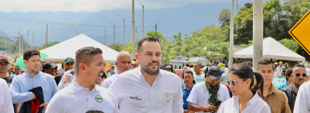 El ministró Edwin Palma expresó que la apuesta del Gobierno es por una minería digna, sostenible y al servicio de las comunidades. / Foto: Ministerio de Minas y Energía.