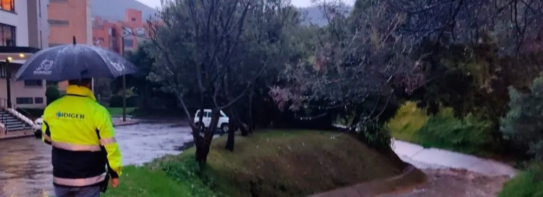 Alerta ambiental en Bogotá por lluvias. / Foto: Secretaría de Ambiente.