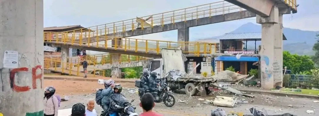 Ataque explosivo en Cauca. / Foto: X Aida_quilcue.