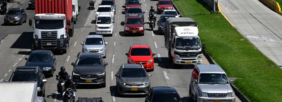 Salida e ingreso a Bogotá en Semana Santa. / Foto: AFP.